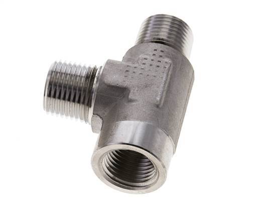 Tee Fitting 1/2'' NPT Female x Male Stainless steel 210bar (2950.5psi)