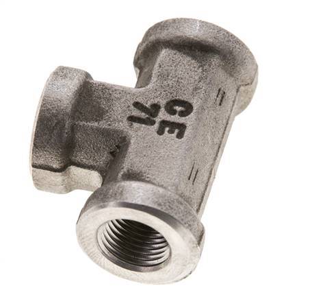 Racor en T 1/8'' NPT Hembra Acero inoxidable Alta presión 345bar (4847.25psi)