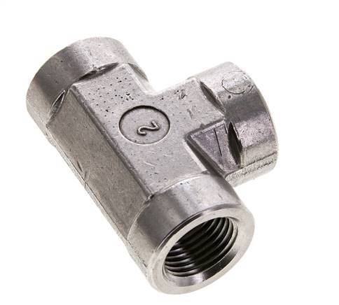 Racor en T 1/2'' NPT Hembra Acero inoxidable Alta presión 210bar (2950.5psi)