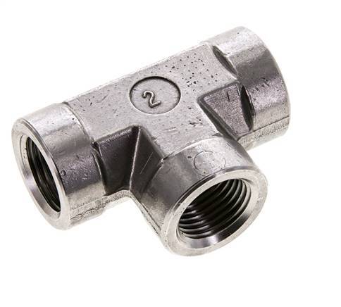 Racor en T 1/2'' NPT Hembra Acero inoxidable Alta presión 210bar (2950.5psi)
