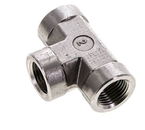 Racor en T 1/2'' NPT Hembra Acero inoxidable Alta presión 210bar (2950.5psi)