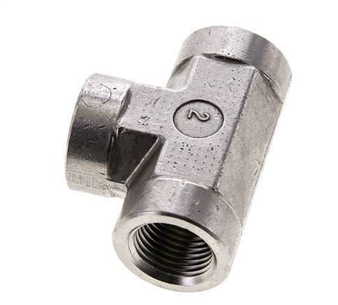 Racor en T 1/2'' NPT Hembra Acero inoxidable Alta presión 210bar (2950.5psi)