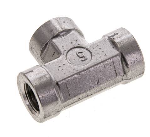 Racor en T 1/4'' NPT Hembra Acero inoxidable Alta presión 275bar (3863.75psi)