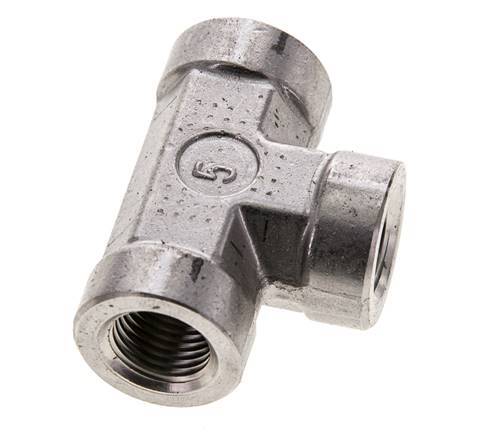 Racor en T 1/4'' NPT Hembra Acero inoxidable Alta presión 275bar (3863.75psi)