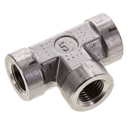 Racor en T 1/4'' NPT Hembra Acero inoxidable Alta presión 275bar (3863.75psi)