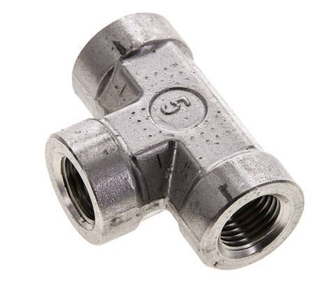 Racor en T 1/4'' NPT Hembra Acero inoxidable Alta presión 275bar (3863.75psi)
