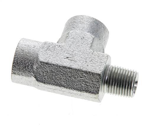 Tee Fitting 1/8'' NPT Male x Female Steel 350bar (4917.5psi)