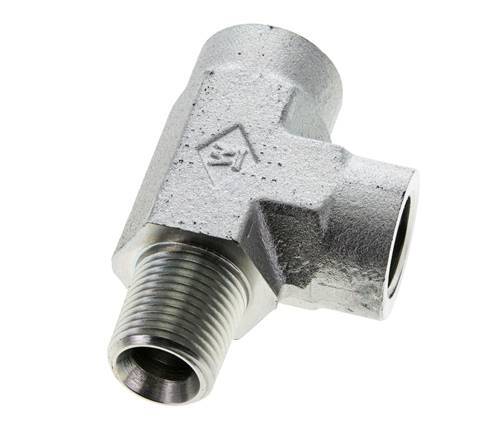 Tee Fitting 1/2'' NPT Male x Female Steel 210bar (2950.5psi)