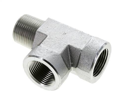 Tee Fitting 1'' NPT Male x Female Steel 140bar (1967.0psi)