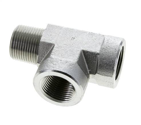 Tee Fitting 1'' NPT Male x Female Steel 140bar (1967.0psi)