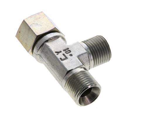 Tee Fitting G1/2'' Male x Female Steel Hydraulic 350bar (4917.5psi)