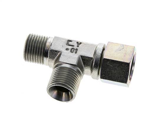 Tee Fitting G1/2'' Male x Female Steel Hydraulic 350bar (4917.5psi)