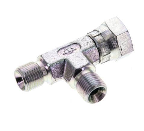 Tee Fitting G1/8'' Male x Female Steel Hydraulic 475bar (6673.75psi)