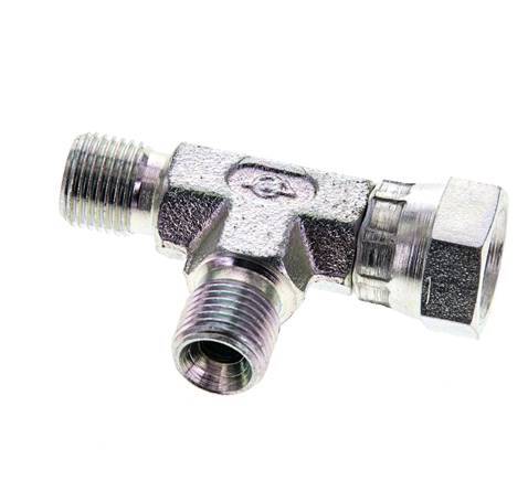 Tee Fitting G1/8'' Male x Female Steel Hydraulic 475bar (6673.75psi)