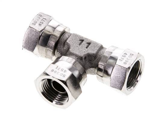 Tee Fitting G3/8'' Female Stainless steel Hydraulic 400bar (5620.0psi)