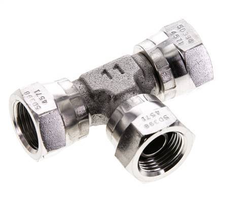 Tee Fitting G3/8'' Female Stainless steel Hydraulic 400bar (5620.0psi)