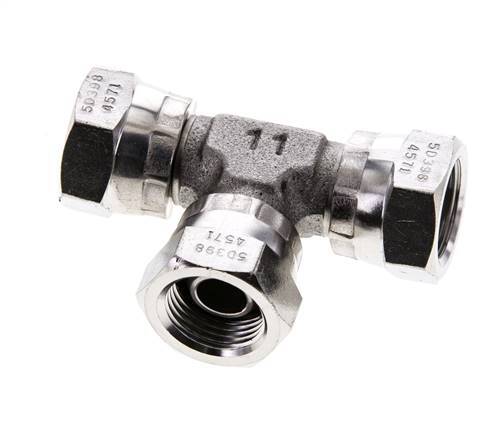 Tee Fitting G3/8'' Female Stainless steel Hydraulic 400bar (5620.0psi)