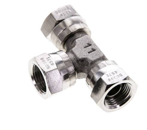 Tee Fitting G3/8'' Female Stainless steel Hydraulic 400bar (5620.0psi)