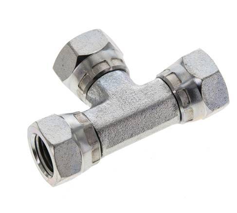 Tee Fitting G1/4'' Female Steel Hydraulic 400bar (5620.0psi)