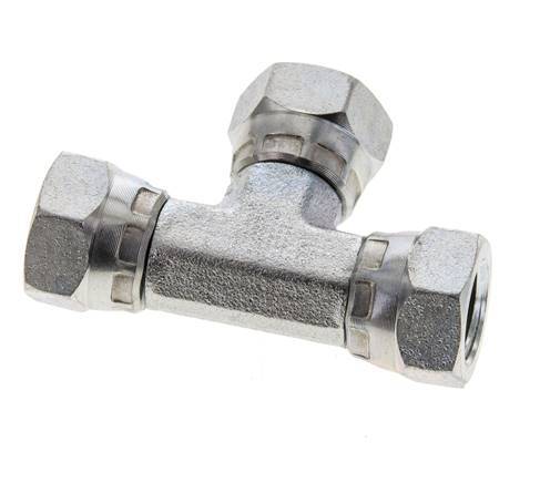 Tee Fitting G1/4'' Female Steel Hydraulic 400bar (5620.0psi)