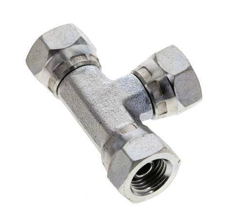Tee Fitting G1/4'' Female Steel Hydraulic 400bar (5620.0psi)