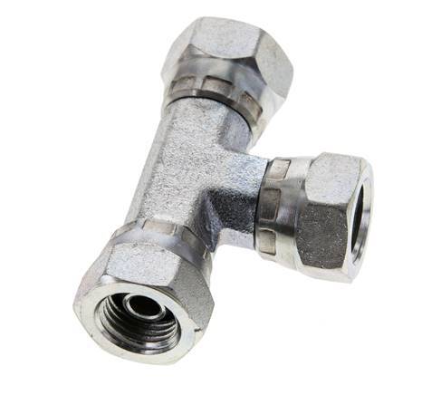 Tee Fitting G1/4'' Female Steel Hydraulic 400bar (5620.0psi)
