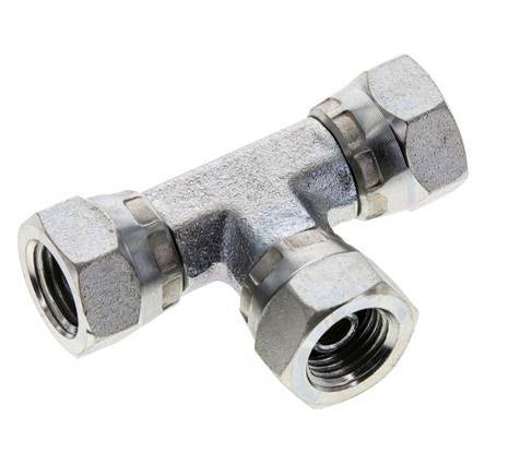 Tee Fitting G1/4'' Female Steel Hydraulic 400bar (5620.0psi)