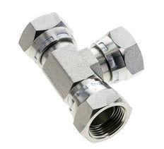 Tee Fitting G1'' Female Steel Hydraulic 150bar (2107.5psi)