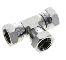 Tee Fitting G1'' Female Steel Hydraulic 150bar (2107.5psi)