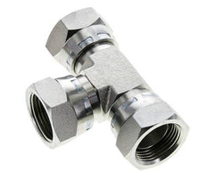 Tee Fitting G1'' Female Steel Hydraulic 150bar (2107.5psi)