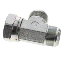JIC Tee Fitting UN 1-7/8''-12 Female x Male Steel 170bar (2388.5psi)