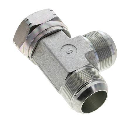 JIC Tee Fitting UN 1-7/8''-12 Female x Male Steel 170bar (2388.5psi)