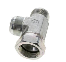 JIC Tee Fitting UN 1-7/8''-12 Female x Male Steel 170bar (2388.5psi)