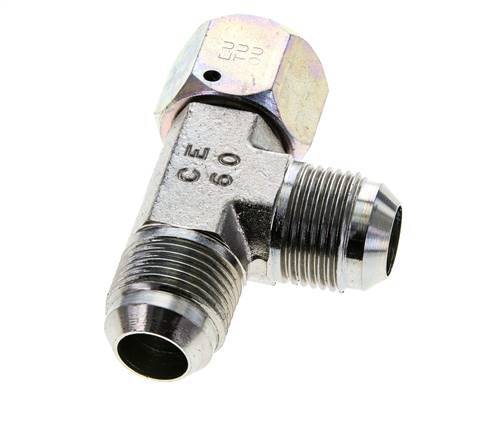 Racor en T JIC UN 1-1/16''-12 Hembra x Macho Acero 350bar (4917.5psi)