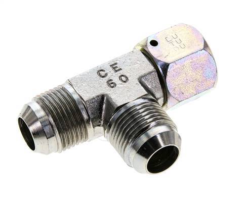 Racor en T JIC UN 1-1/16''-12 Hembra x Macho Acero 350bar (4917.5psi)