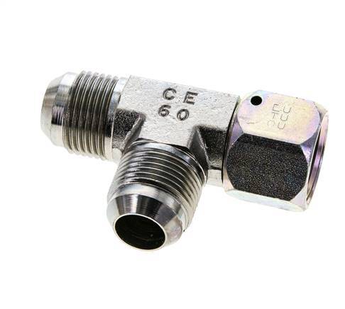 Racor en T JIC UN 1-1/16''-12 Hembra x Macho Acero 350bar (4917.5psi)
