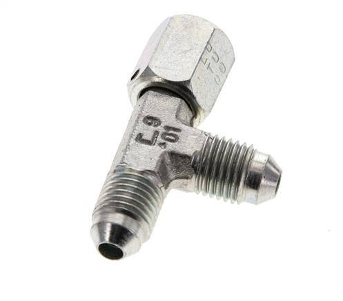 Racor en T JIC UNF 7/16''-20 Hembra x Macho Acero 350bar (4917.5psi)