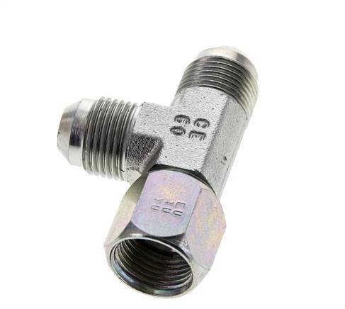 Racor en T JIC UNF 3/4''-16 Hembra x Macho Acero 350bar (4917.5psi)
