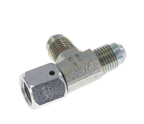 Racor en T JIC UNF 1/2''-20 Hembra x Macho Acero 350bar (4917.5psi)