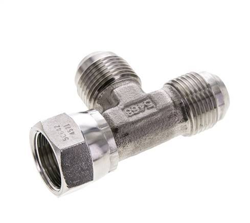 Racor en T JIC UN 1-1/16''-12 Hembra x Macho Acero inoxidable 350bar (4917.5psi)