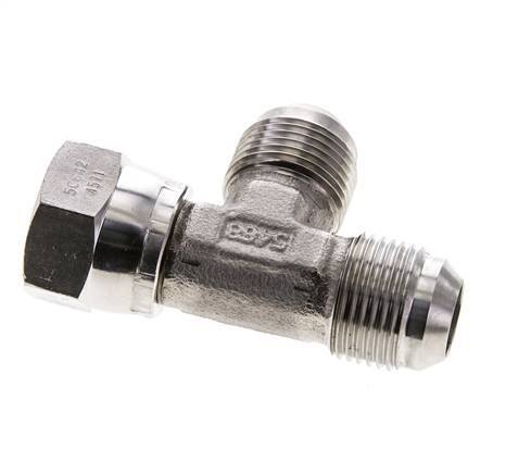 Racor en T JIC UN 1-1/16''-12 Hembra x Macho Acero inoxidable 350bar (4917.5psi)