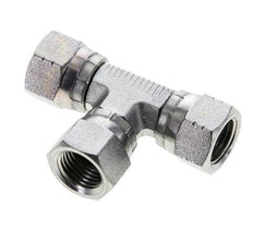 JIC Tee Fitting UNF 9/16''-18 Female Steel 275bar (3863.75psi)