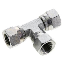 JIC Tee Fitting UNF 9/16''-18 Female Steel 275bar (3863.75psi)