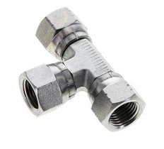 JIC Tee Fitting UNF 9/16''-18 Female Steel 275bar (3863.75psi)