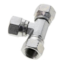 JIC Tee Fitting UNF 9/16''-18 Female Steel 275bar (3863.75psi)