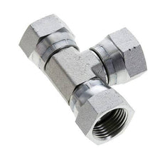 JIC Tee Fitting UNF 7/8''-14 Female Steel 210bar (2950.5psi)