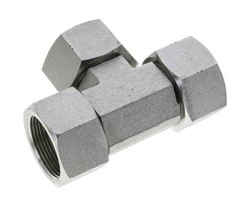 JIC Tee Fitting UN 1-5/8''-12 Female Steel 140bar (1967.0psi)