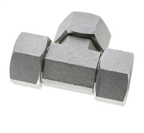 JIC Tee Fitting UN 1-5/8''-12 Female Steel 140bar (1967.0psi)