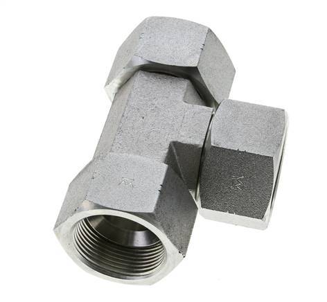 JIC Tee Fitting UN 1-5/8''-12 Female Steel 140bar (1967.0psi)