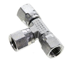JIC Tee Fitting UNF 7/16''-20 Female Steel 310bar (4355.5psi)